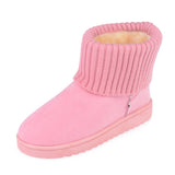 Zingj Winter New Flat-Bottomed Woolen Mouth Snow Boots Women's Cotton Shoes Comfortable Short Tube Velvet Pregnant Women's Anti-Skid