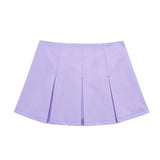 New Autumn 2023 Women's Dress High Waist Wide Pleated Skirt Shows Thin Miniskirt