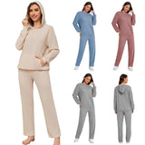 Zingj Casual Suit Women's Pajamas Wffgy Long Sleeves Two-Piece Home