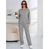 Zingj Casual Suit Women's Pajamas Wffgy Long Sleeves Two-Piece Home
