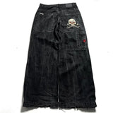 Zingj Y2K Baggy Jeans Men's Pattern Hip-Hop Street Harajuku Men's Wide-Legged Pants 211-1-Outfit