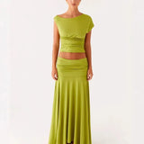 Two Sets Of New Short-Term Umbilical Wrinkles Body-Body Hip Skirt