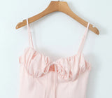 New Autumn Style Lace Trim Mini Suspender Dress Princess