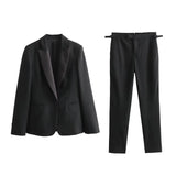 Autumn Dress Suit Jacket 8965477 Buckle Dress Trousers