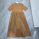 Spring Casual Round-Neck Short-Sleeved Dress