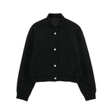 New Soft Solid Color Loose Pilot Jacket