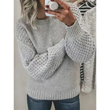 T-Shirt Round Collar Bottom Top 2025 New Solid Color Loose T Ice Knitted Shirt
