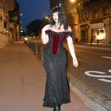 Autumn New Hot Girls Sexy Vest Dark Style Slim Suede Lace
