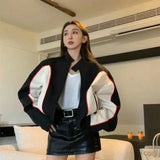Contrast Motorcycle Jacket- Outfit