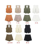 Vest 3102939 Blended Basic Casual Shorts 3103939