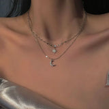 Double layer Sun & Moon NecklaceOutfit
