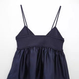 Early Spring, The New Stitching Knitted Solid Color Stretch Strap Top