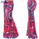 Spring Summer A-Line Elastic High-waist Long Pencil Skirt for Women 2023 Printed Maxi Skirt Faldas Largas Mujer Para