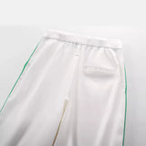Spring Style Satin Trousers With Side Trim
