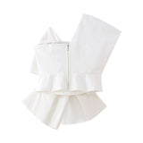 Autumn Style Bowtie Asymmetrical Collar Slim Blouse