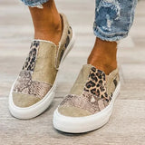 Women's Shoes New Flat-Bottomed Canvas Lazy Shoes Color Large-Size Leisure Single Shoes Lefu