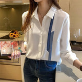 Women Solid White Blouse Tops Office Lady Work Chiffon Button Summer Short Sleeve Yellow Red Female Blouses Shirts