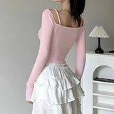 Bow Straps Ruched