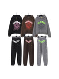 Brand Sp5der 55555 Star Printed Hoodie Pantsuit Suit For Men And