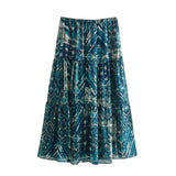 Spring Printed Shirt 2459806 Wire Printed Skirt 2457