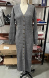 Autumn And Winter Women's New Casual Gray Long Sweater