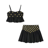 For Women's INS Burst Folded Hem Sling Skirt