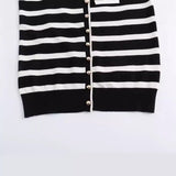 And Winter New Row Buckle Knitted Coat