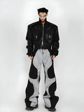 Patchwork Wide Leg
