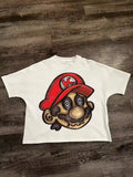 Version Simple Minority Design Cartoon Long Printed Cotton T-Shirt Men's Hip-Hop Harajuku Y2k Loose Couple