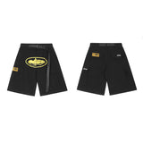 Style Alcatraz Printing Work Clothes Leisure Shorts High Street Leisure Multi-Pocket Men's And Women's