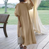 Elegant Half Sleeve Casual Shoulder Solid Color