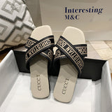 Zingj Size 42 Online Celebrity Slippers Women Wear 2023 New Summer Fashion Flat-Soled Sandals