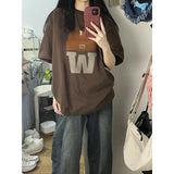 Vintage Embroidered Hat Short Sleeve TeeOutfit
