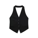 New Summer Dress Bare Back Collar Vest 7926446