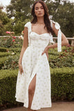 Floral Print Irregular A- Line