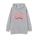 Style Lazy Cardigan Hoodie 2024 Spring And Autumn Oversize Zipper Jacket Couple