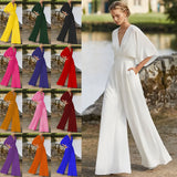 Zingj Winter New Women's Dress Jumpsuit Hot Style Deep V High