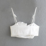 New Summer Embossed Flower Halter Jacket With Solid Color