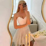Women's Clothing INS Burst High-Waisted Ponpony Ponhos Side Half-Body Skirt Thin Cash Waist