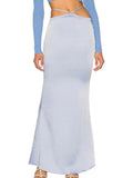 Low Waist Bandage Skinny Maxi Skirts Sexy Party Prom Grunge Clothes 2022 Summer Harajuku Y2K Lolita Bottoms