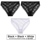 Transparent Floral Lace Panties Women Low-Waist Underpant Hollow Out Thong Female G-String Underwear Lingerie