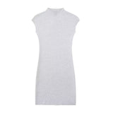 New Stretch Slim Sleeveless Knitted Short Dress