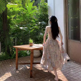 Zingj Break French Retro Senior Sense Show Thin Temperament Fairy Beautiful Super Fairy Sen Holiday Romantic Sling