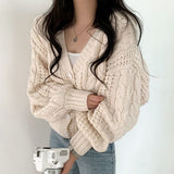 Cable Knit Button Down CardiganOutfit