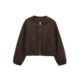 And Autumn 2025 Fashion New Soft Bomber Jacket Women's