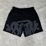 Aesthetic High Street Hip-Hop Printed Letter Short-Sleeved T-Shirt Shorts Men's Summer Tide Brand Leisure Sports