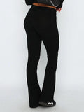 high waist flared