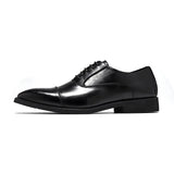 Zingj Joint Men's Leather Shoes Business Casual Dress Men's Shoes British Suit Shoes Male Groom's Wedding Shoes