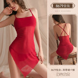 Zingj About Sex Underwear Sexy Condole Belt Sleeping Skirt Hot Perspective Thin Money Free To Take Off Pajamas Passion Small Chest Uniform