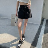 Waist Shorts Women Workout Design All-match Leisure Loose Students Ulzzang Cozy Solid Summer New Arrival Mujer Simple